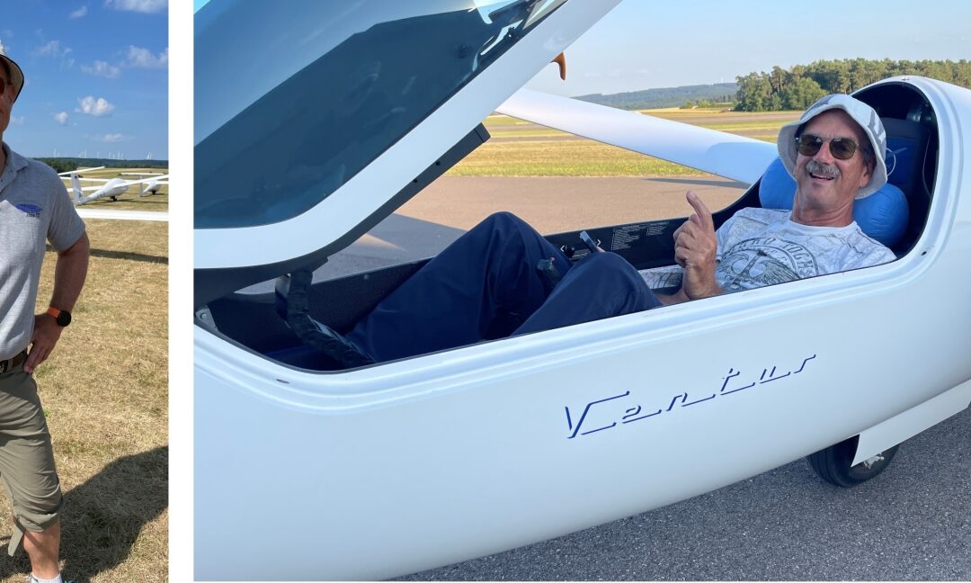 Glückwunsch zu 1000 Kilometer mit dem Segelflugzeug